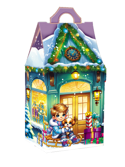 Новорічний подарунок 2026 (набір № 2, 300 гр., картонна упаковка) СОЛОДКІ МИТІ ЖИТТЯ